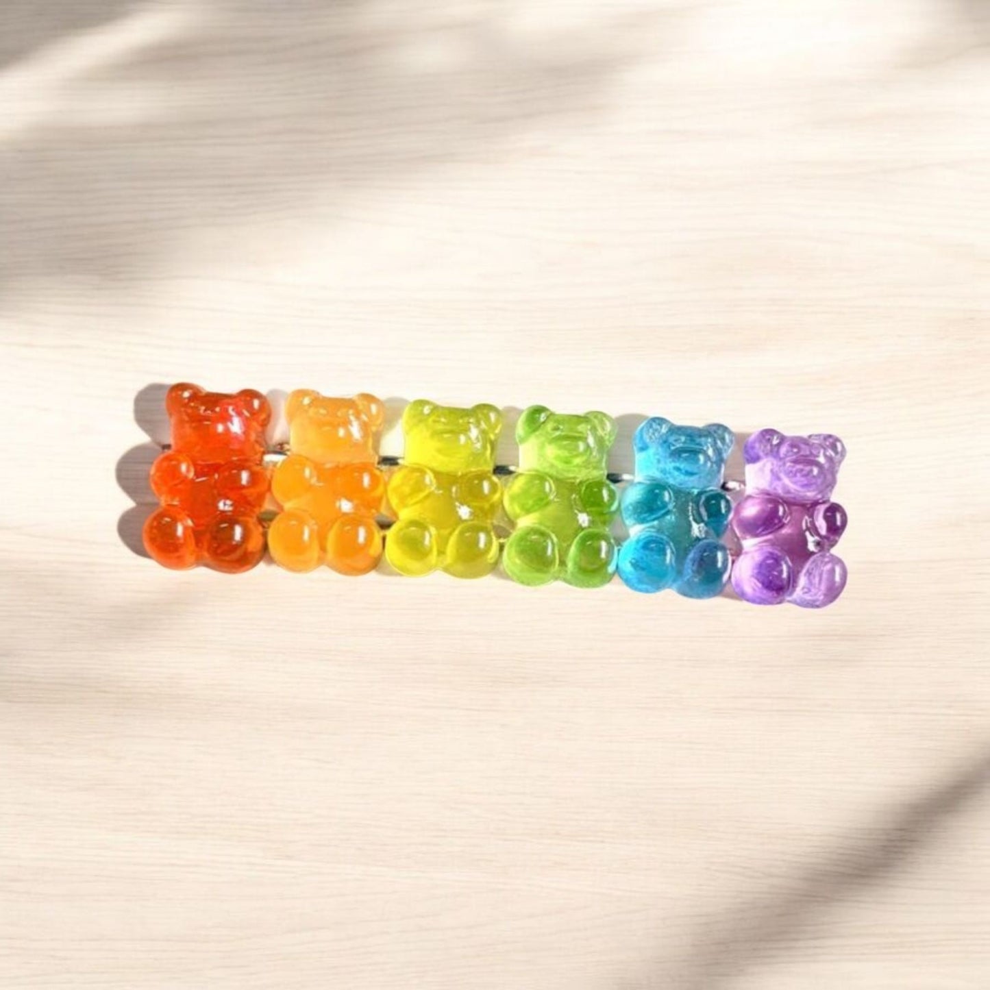 Gummy Candy All Lined Up Hair Clip (1) Piece