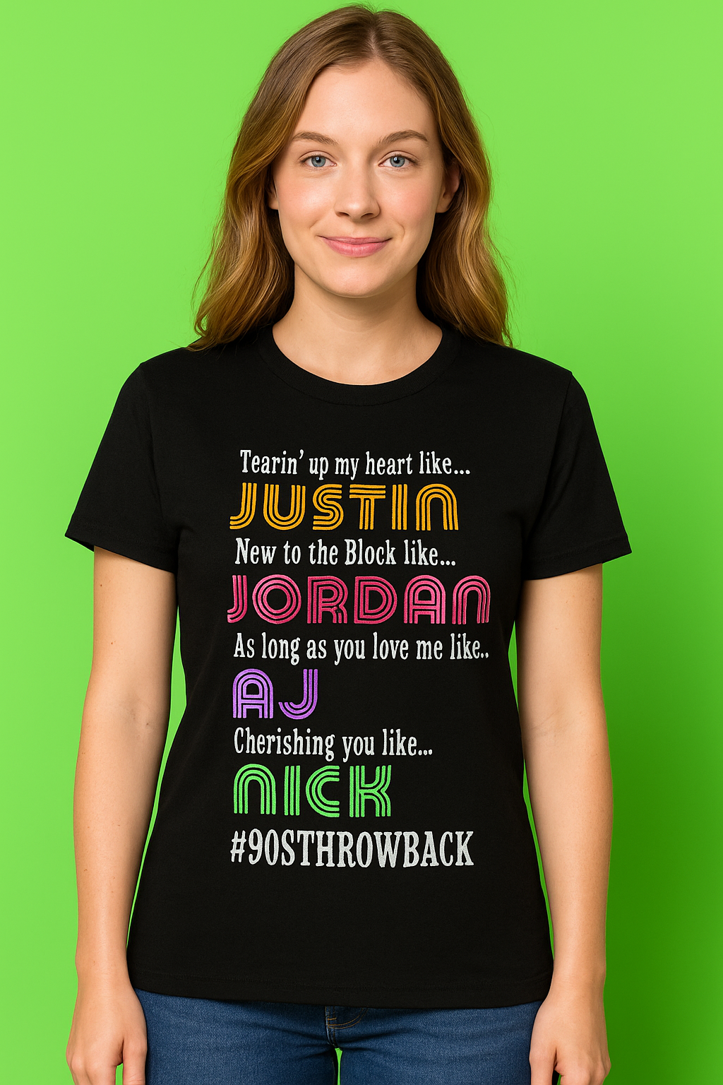Throwback to 90s Music Scene Graphic Tee
