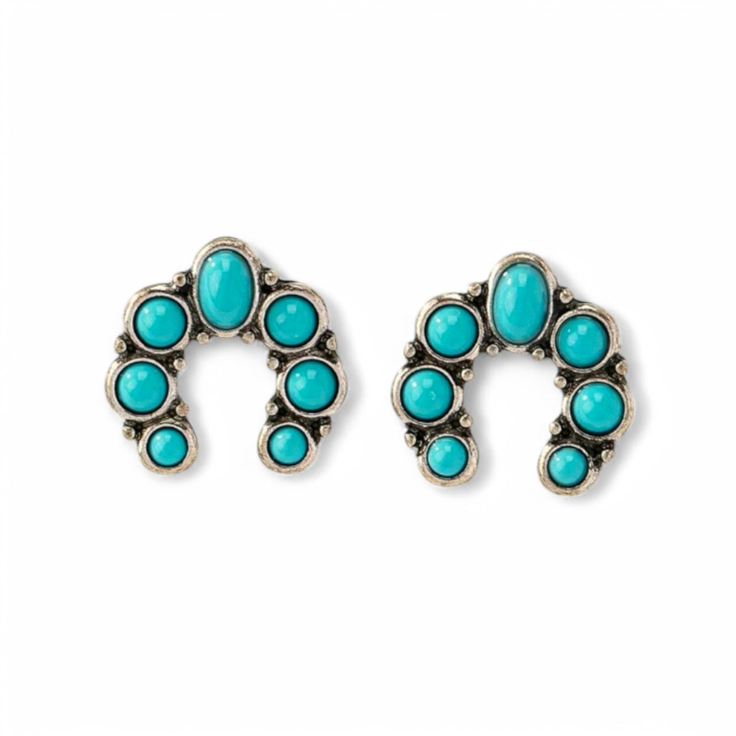 In My Lucky Girl Era Horseshoe Stud Cowgirl Stud Earrings