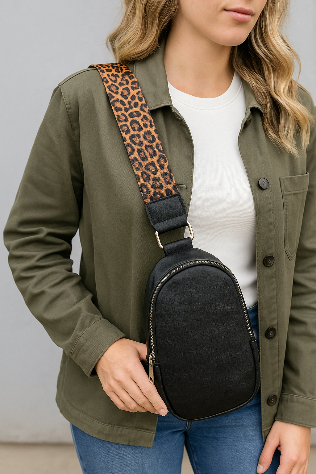 Nala Guitar Strap Black Small Sling Bag