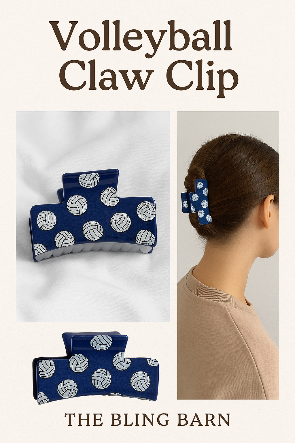 Sports Pride Fun Fashionable Hair Claw Clips