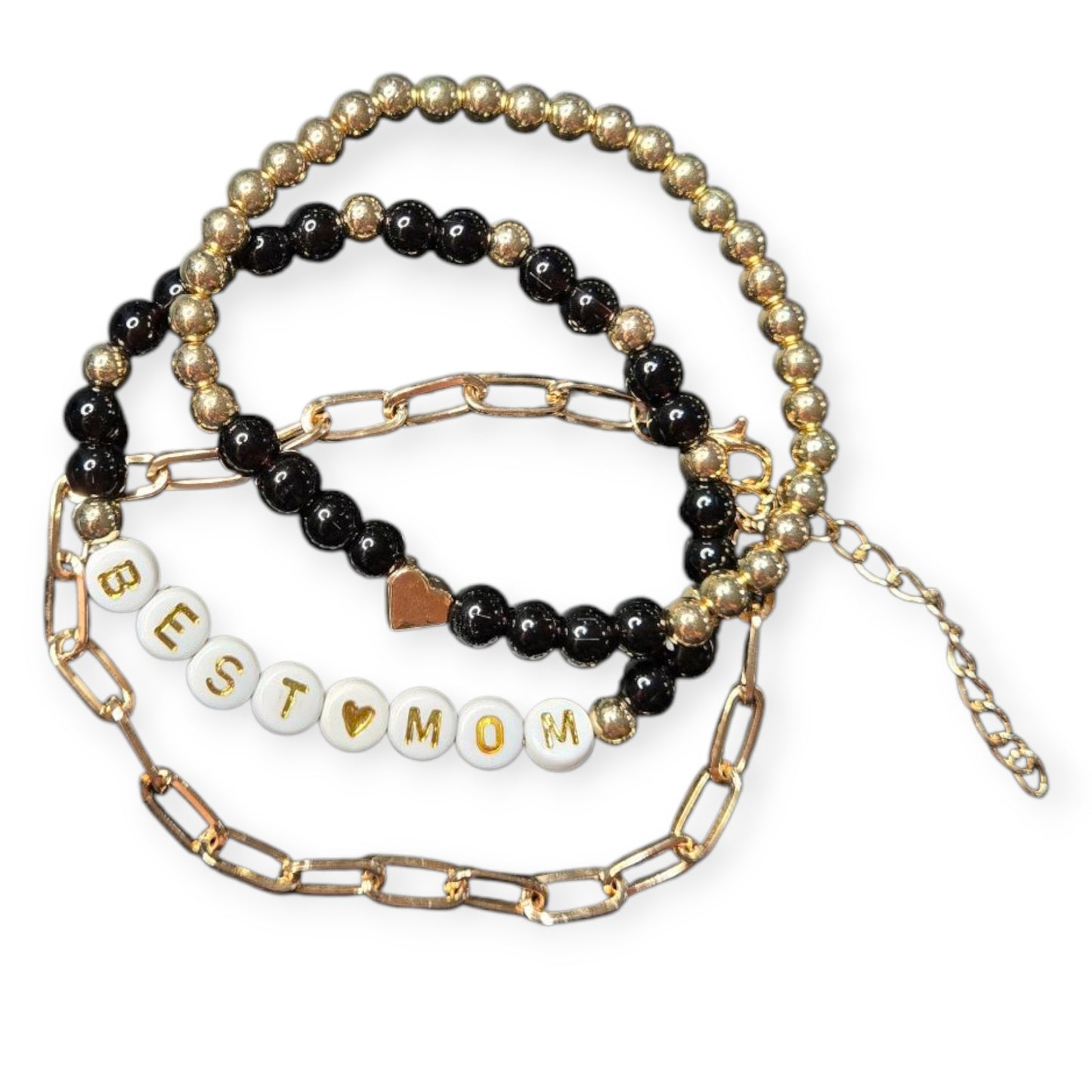 Best Mom Fashion (3) Piece Bracelet Set Mothers Day Gift