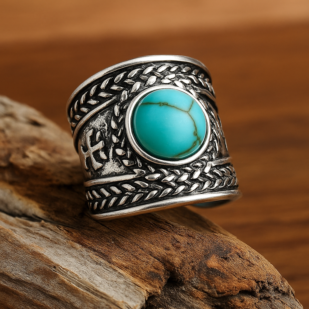 Turquoise Trail Cuff Ring