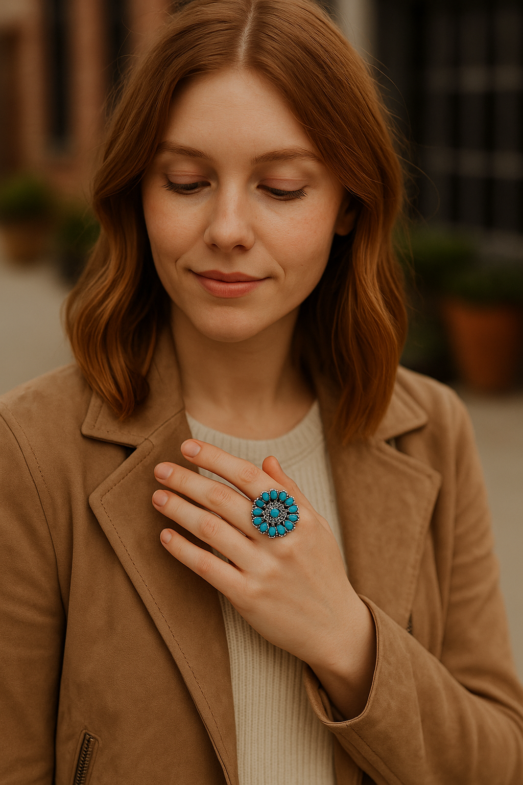 Turquoise Rodeo Bloom Ring