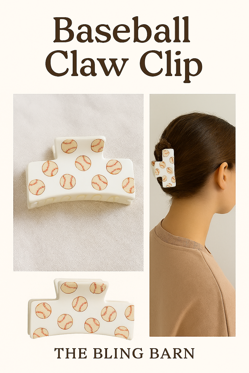 Sports Pride Fun Fashionable Hair Claw Clips