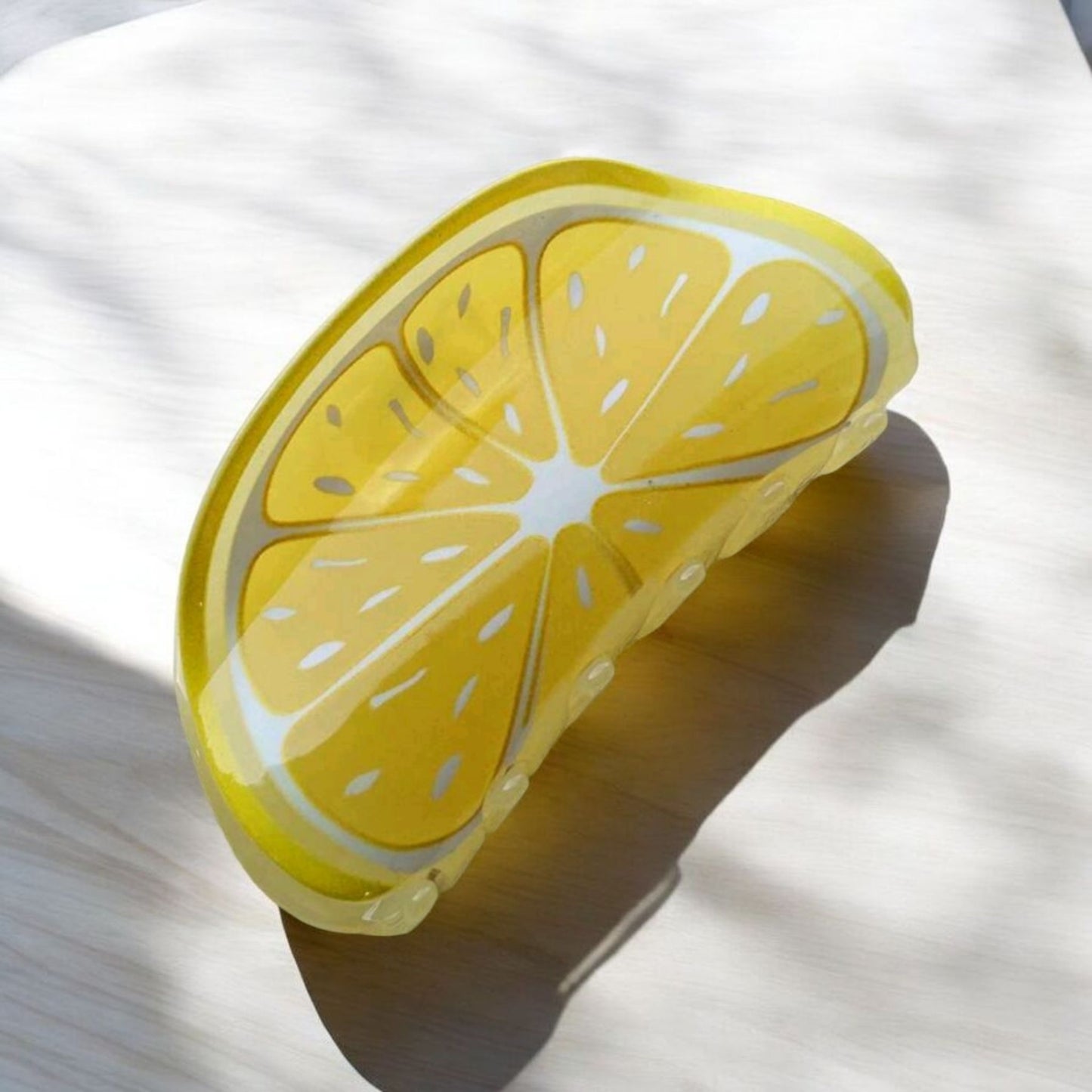 Zest On Life Lemon Hair Claw Clip