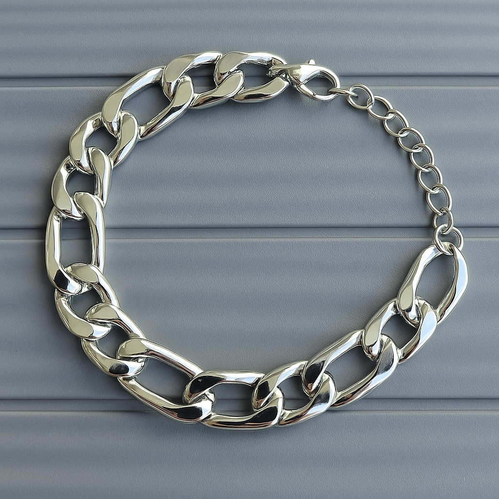 Bold Link Chain Anklet – Silver or Gold Shine