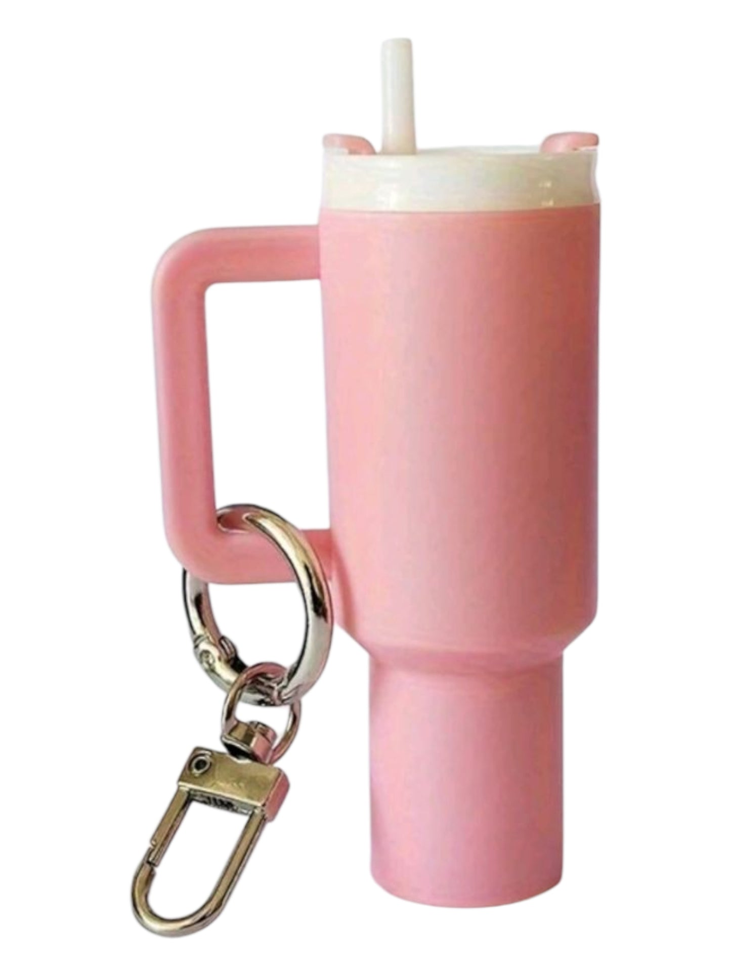 Chapstick Holder Purse/Bag Charm Keychain in Pink - The Bling Barn western fashion jewelry