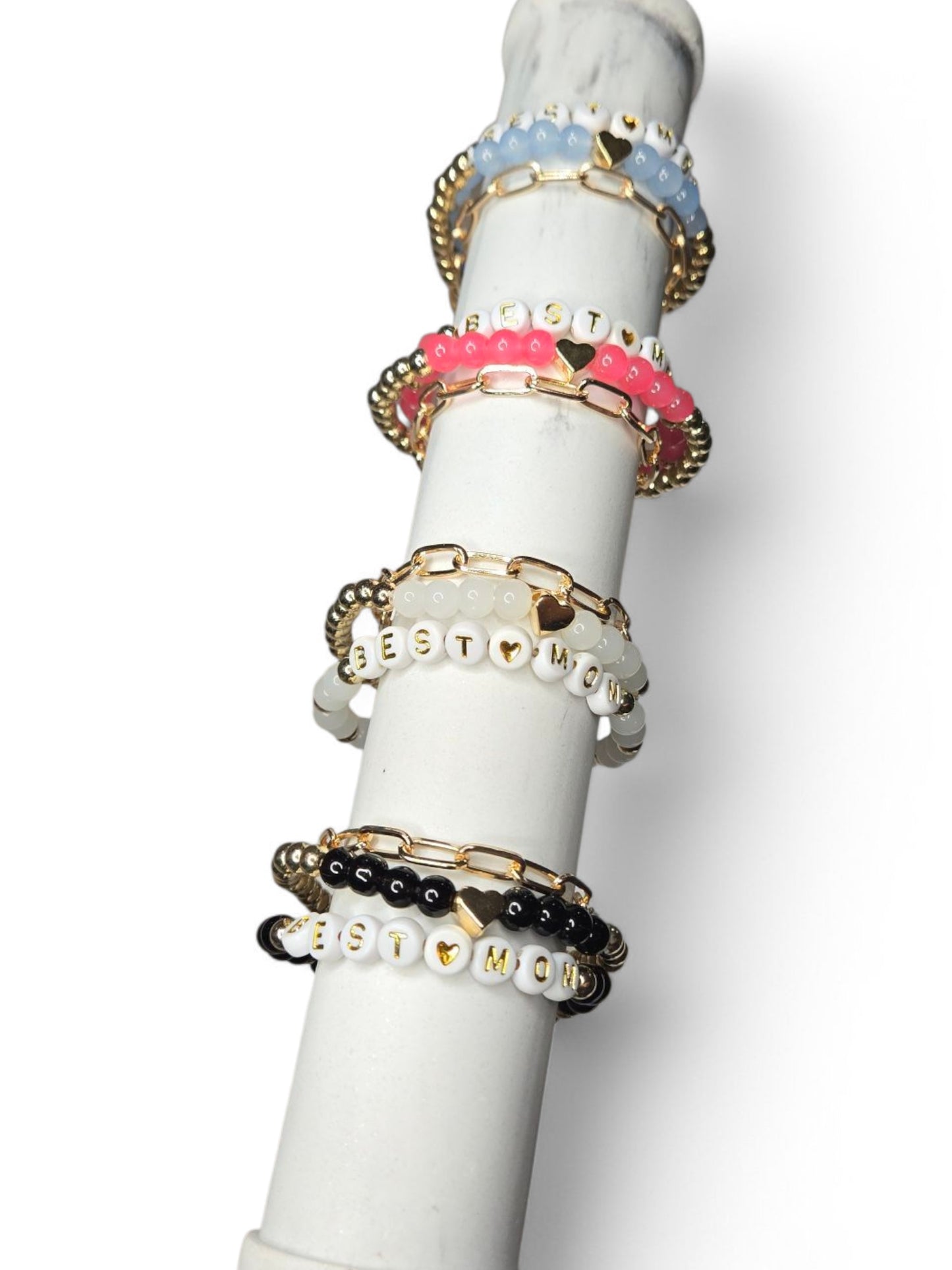 Best Mom Fashion (3) Piece Bracelet Set Mothers Day Gift