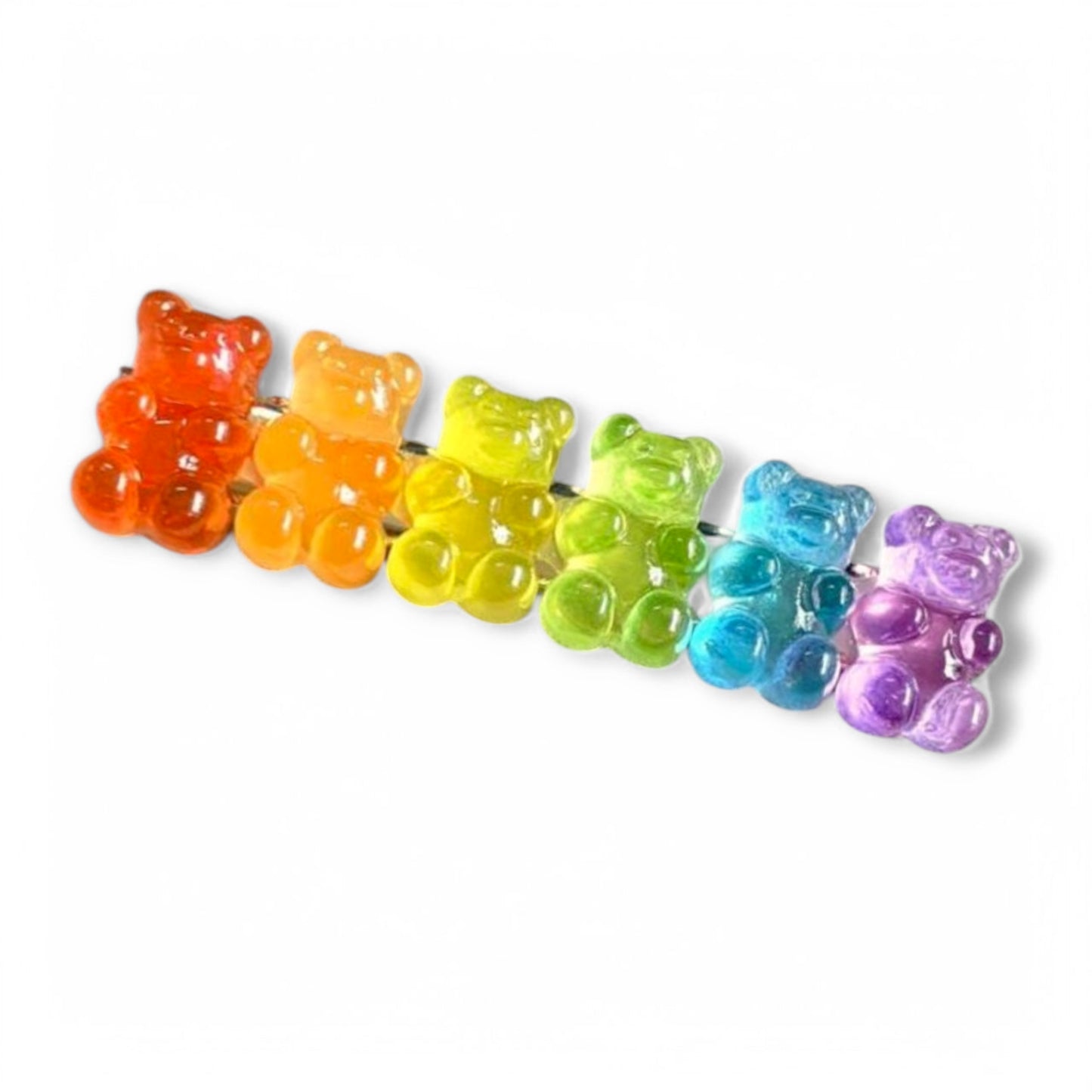 Gummy Candy All Lined Up Hair Clip (1) Piece