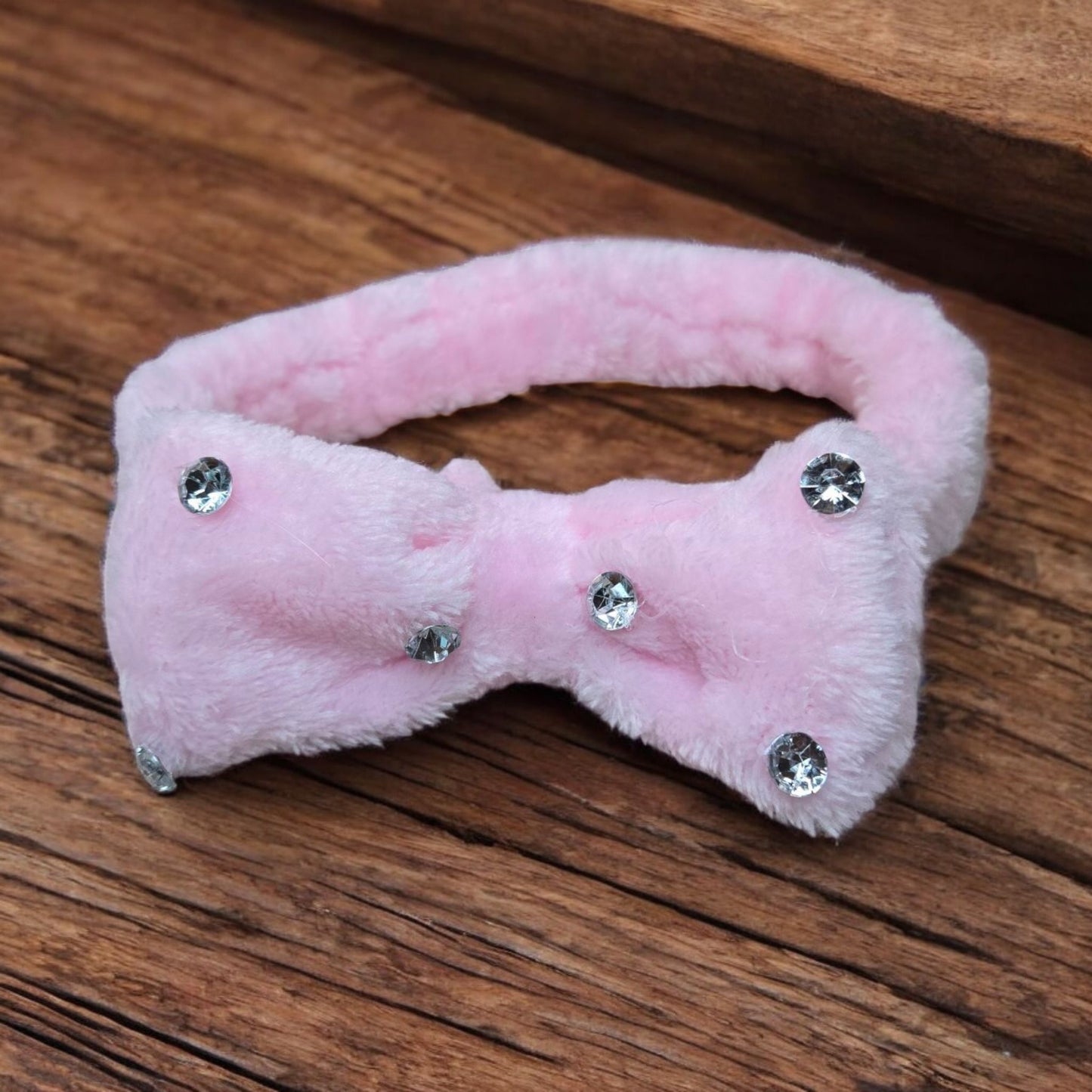 Bling It On Spa Top Bow Headbands with Elastic Band