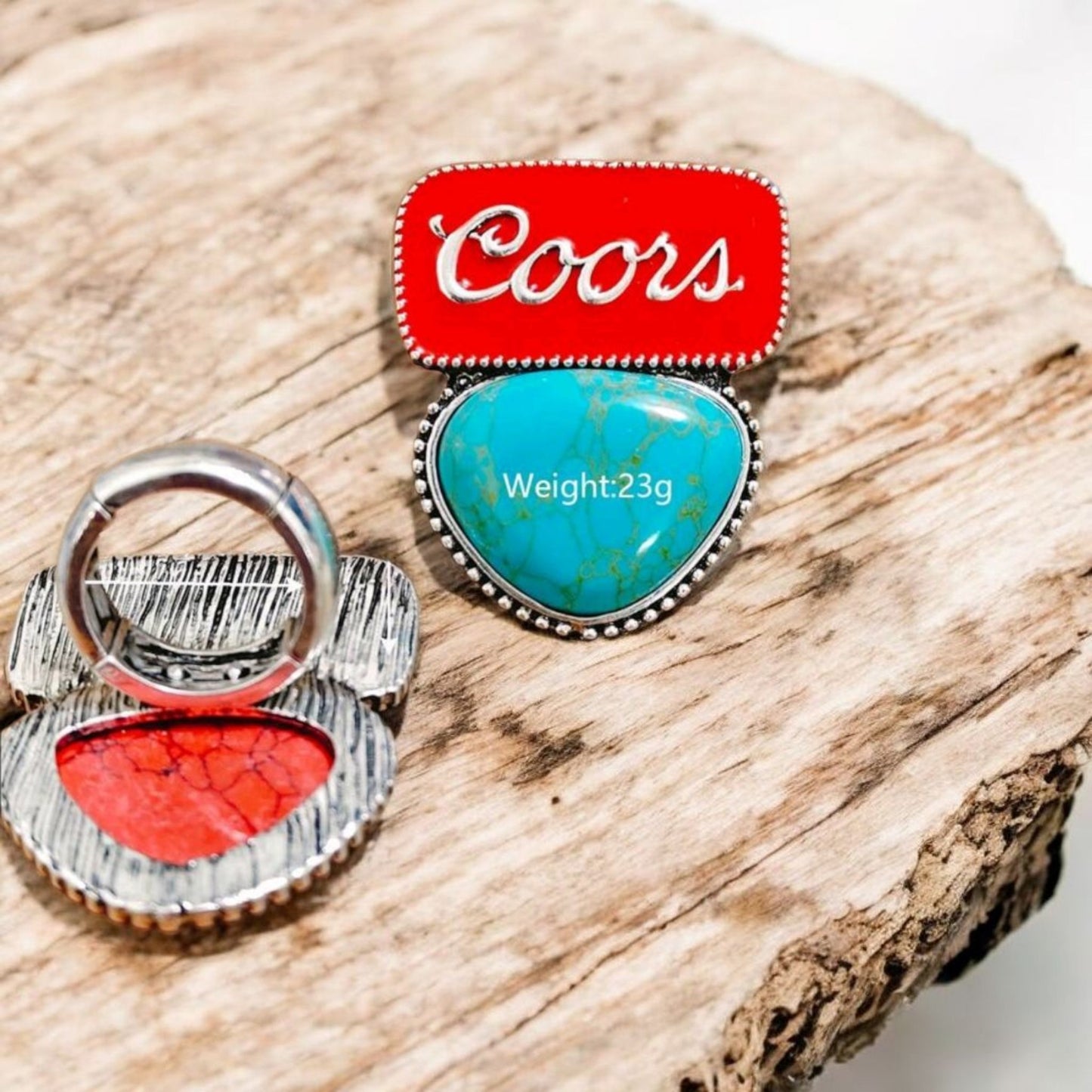 Summertime Living Oversized Statement Stretch Ring