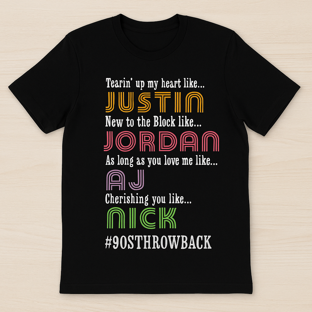 Throwback to 90s Music Scene Graphic Tee