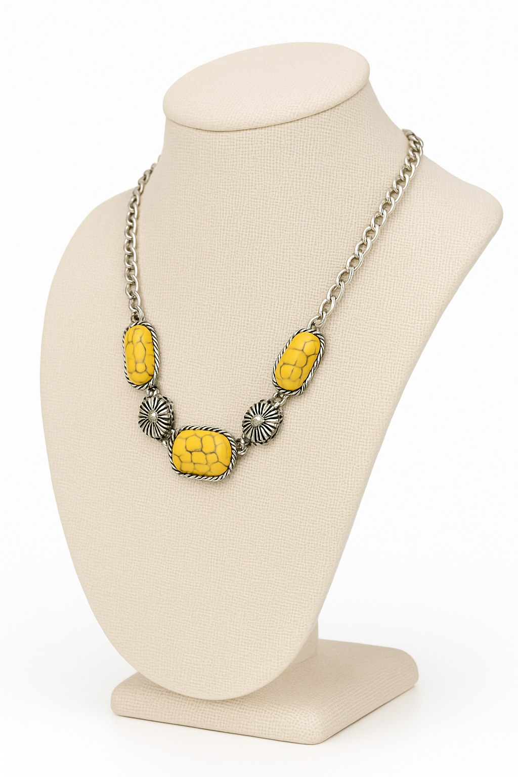 Mello and Yellow Bright Western Day Fashion Necklace
