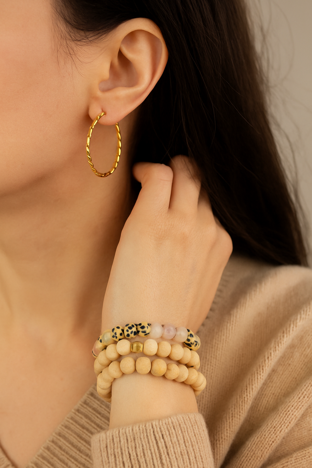 Golden Rodeo Hoop Earrings