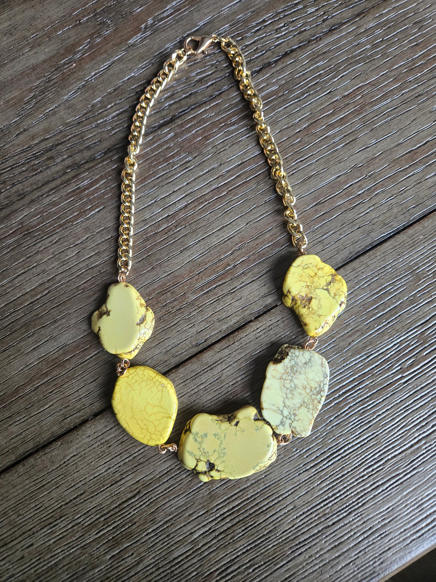 Mellow Yellow with Envy Stone Necklace - The Bling Barn western fashion jewelry