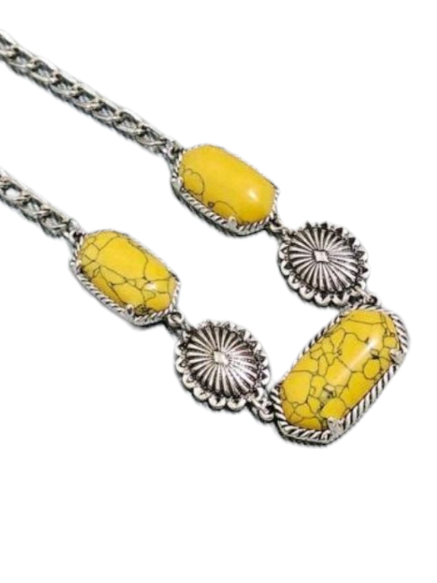 Mello and Yellow Bright Western Day Fashion Necklace