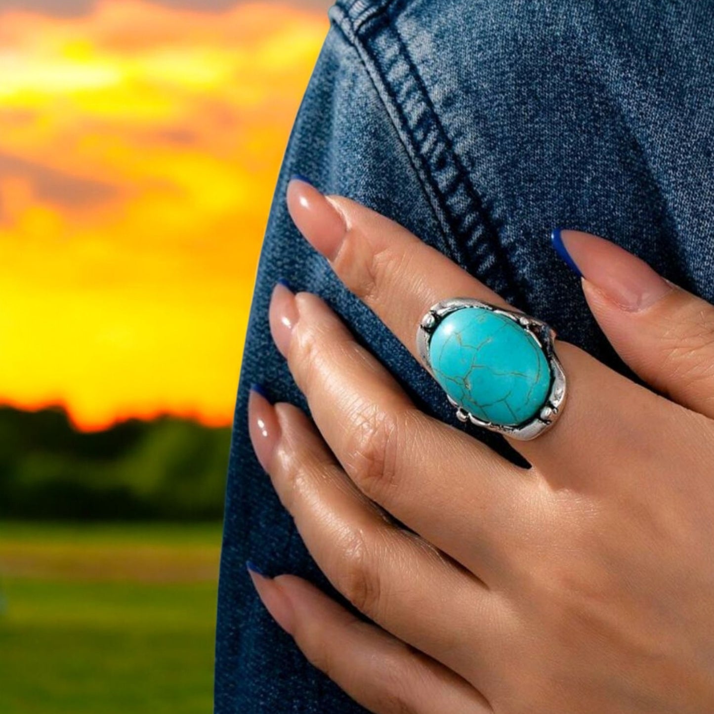 As Solid As A Stone Size 8 Fashion Ring