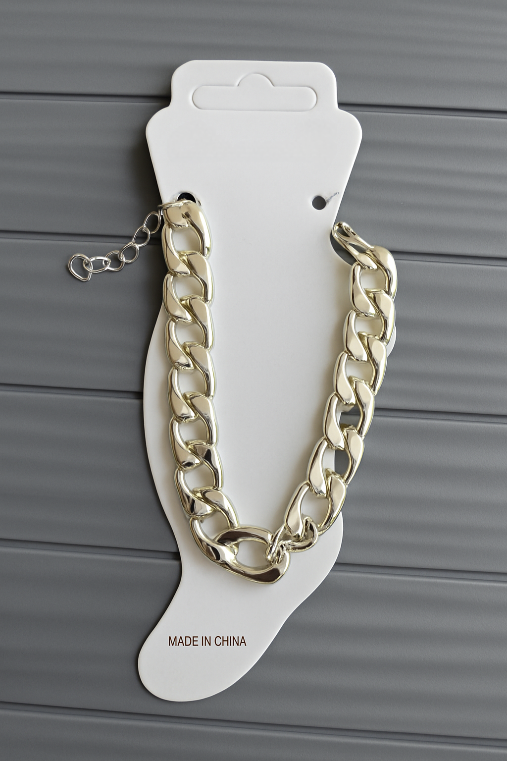 Bold Link Chain Anklet – Silver or Gold Shine