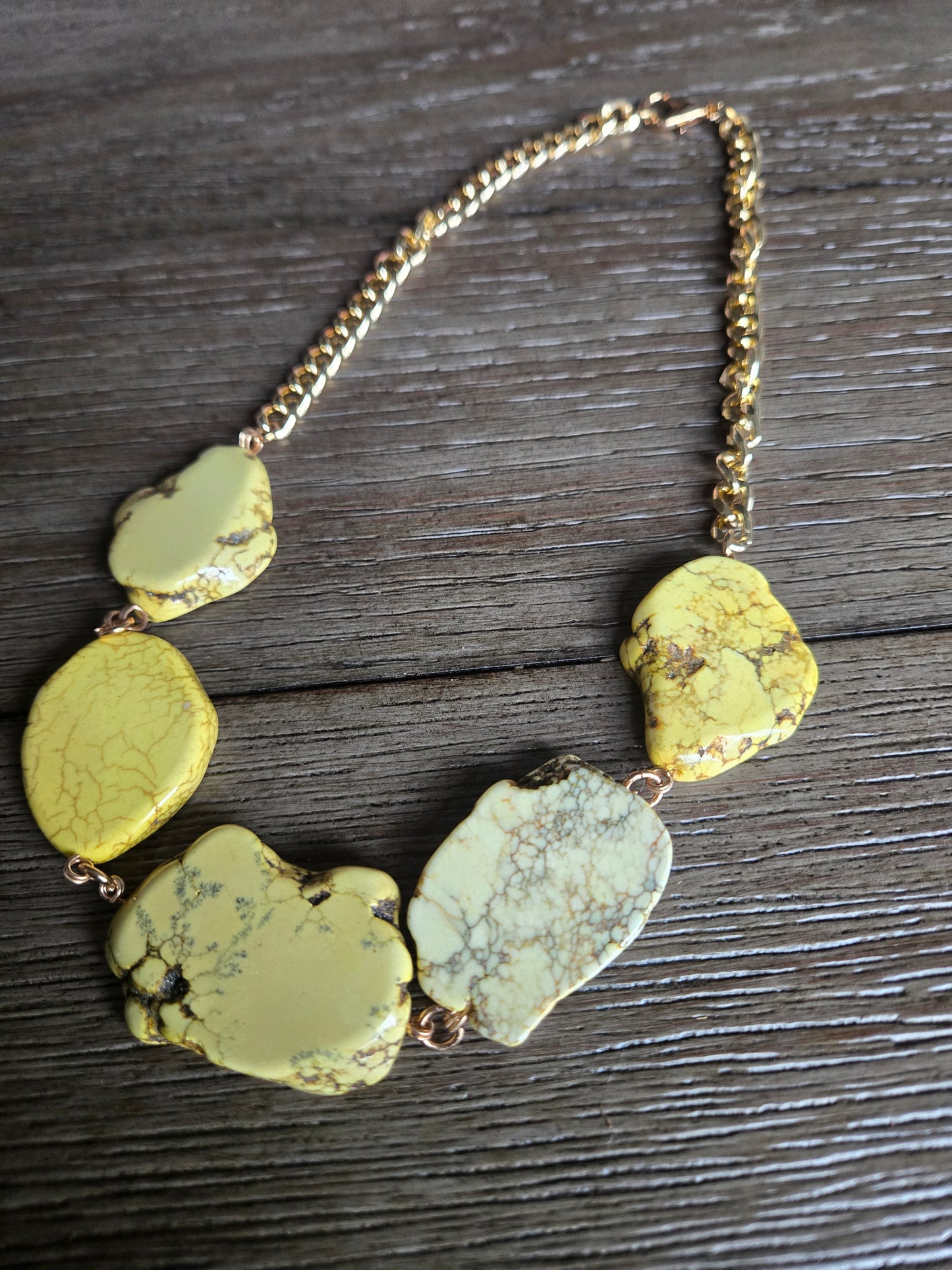 Mellow Yellow with Envy Stone Necklace