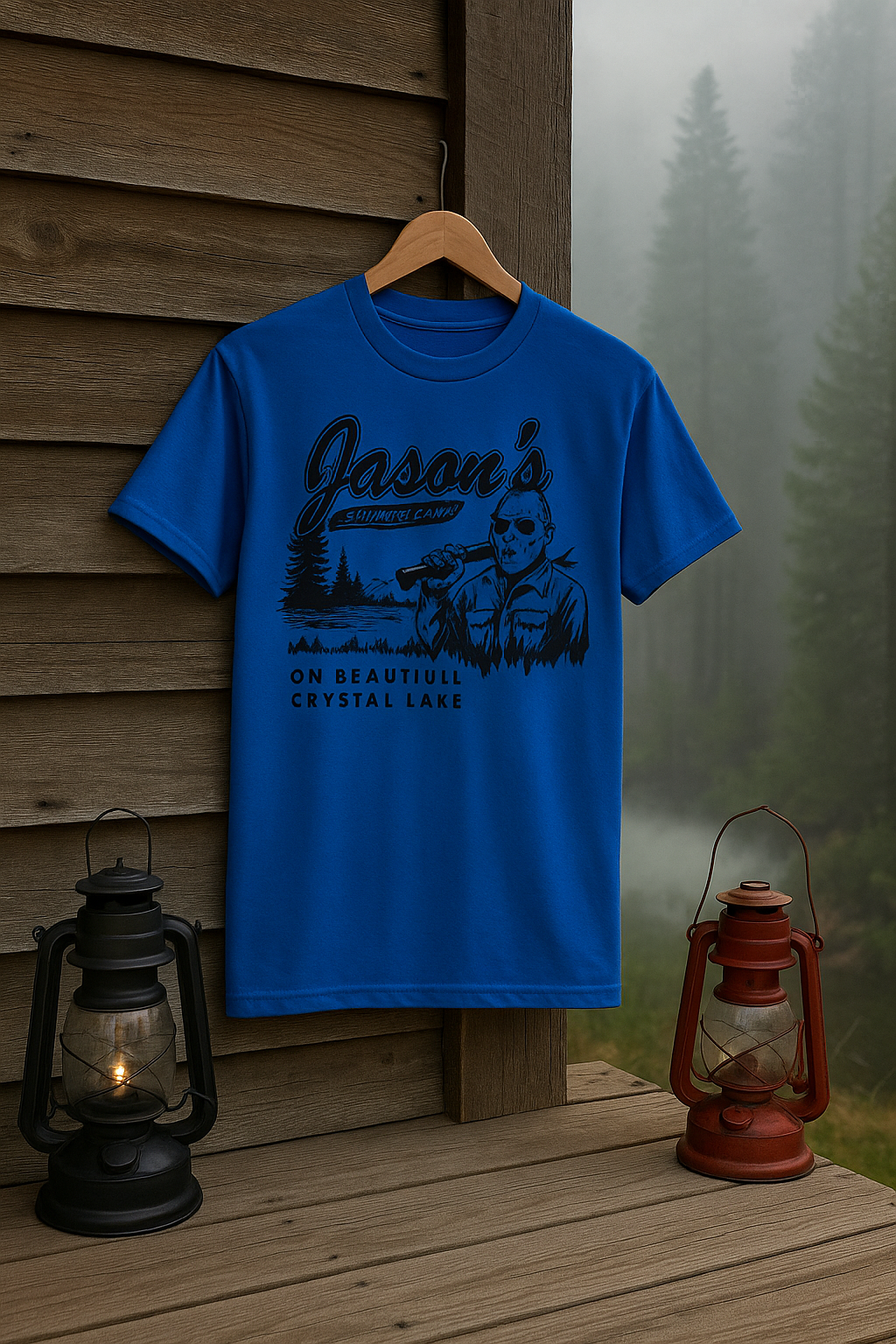 Halloween Jason's Summer Camp Short Sleeve Shirt
