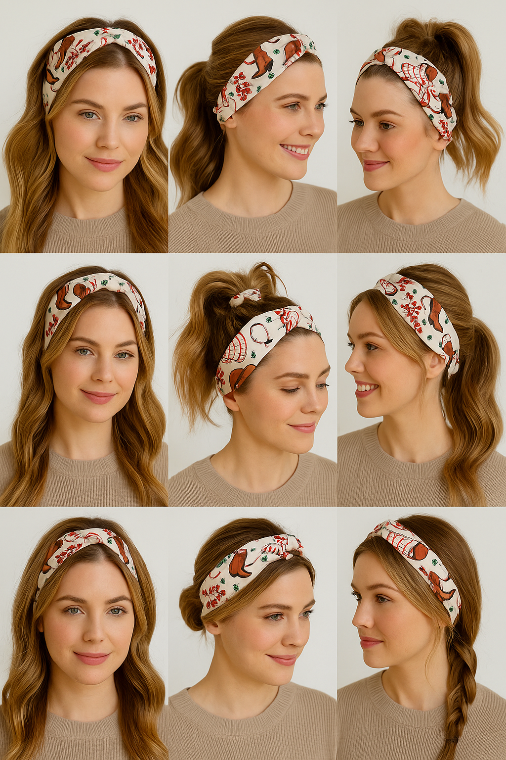Western Pattern Stretch Style Headbands