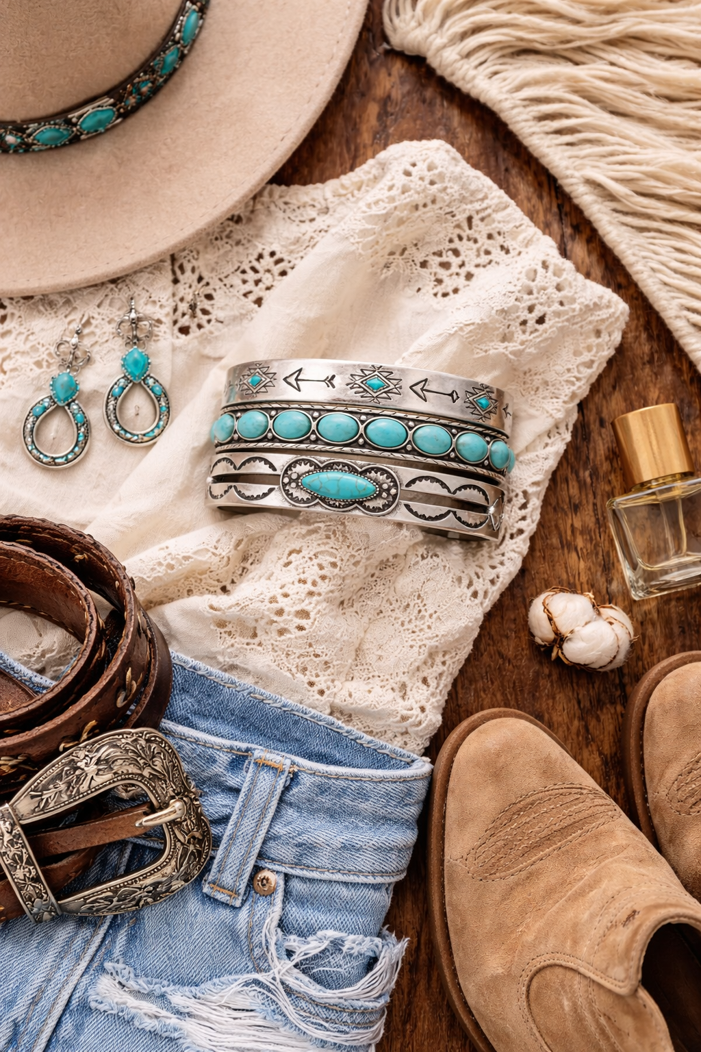 Desert Sky Turquoise Cuff Stack