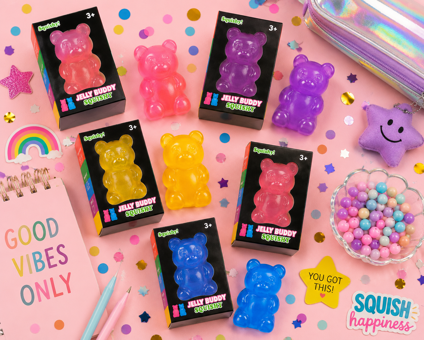 Stretchy Jelly Buddy Squishy Toy