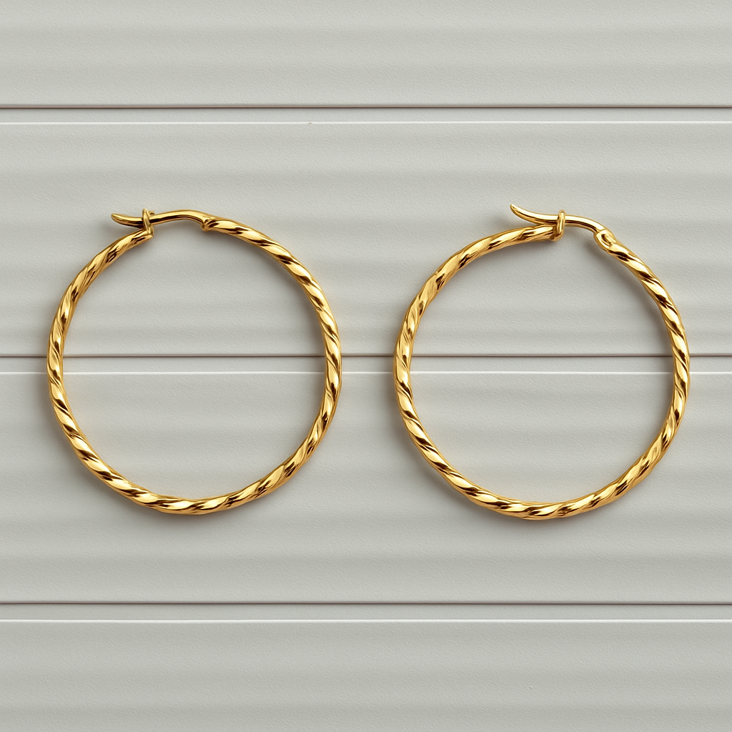Golden Rodeo Hoop Earrings