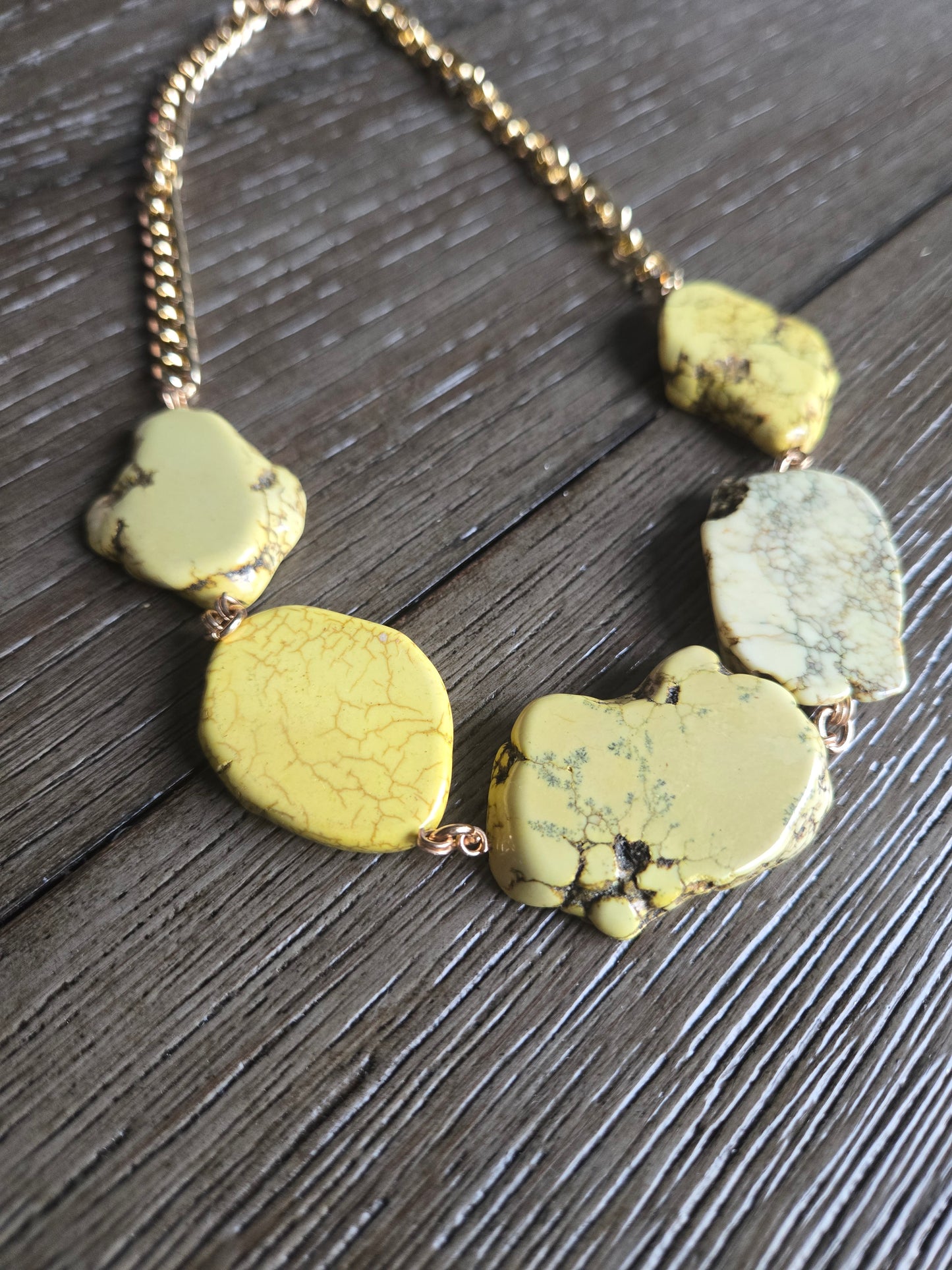 Mellow Yellow with Envy Stone Necklace
