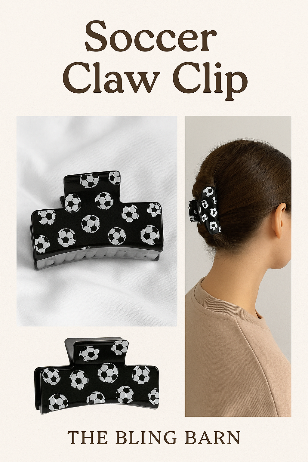 Sports Pride Fun Fashionable Hair Claw Clips