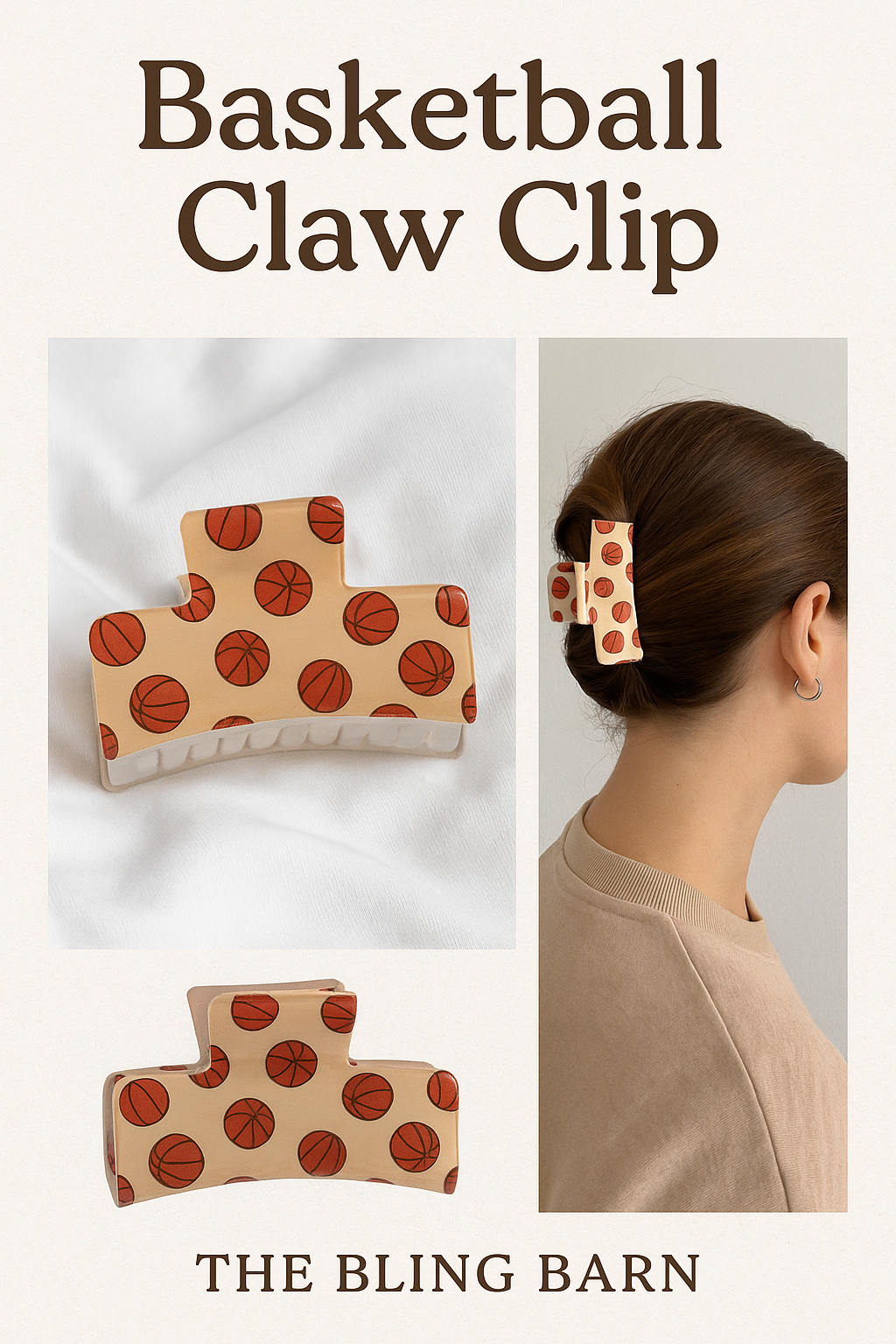 Sports Pride Fun Fashionable Hair Claw Clips