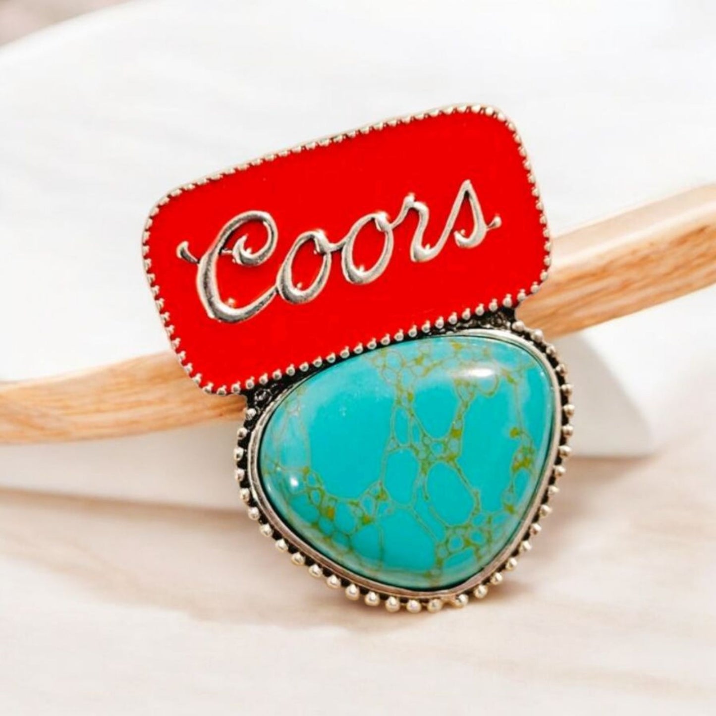 Summertime Living Oversized Statement Stretch Ring