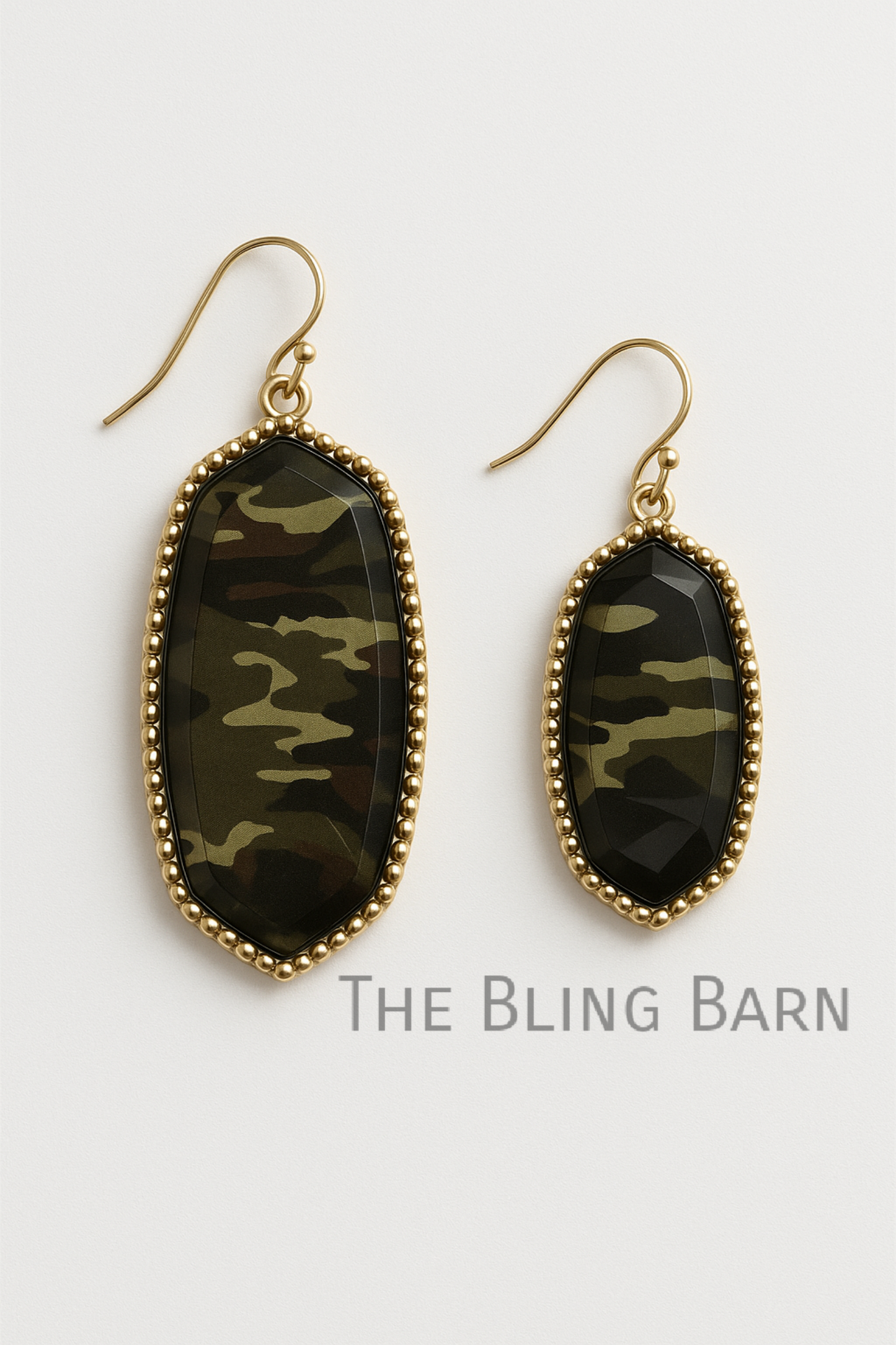 Western Terrain Camo Drop Earrings