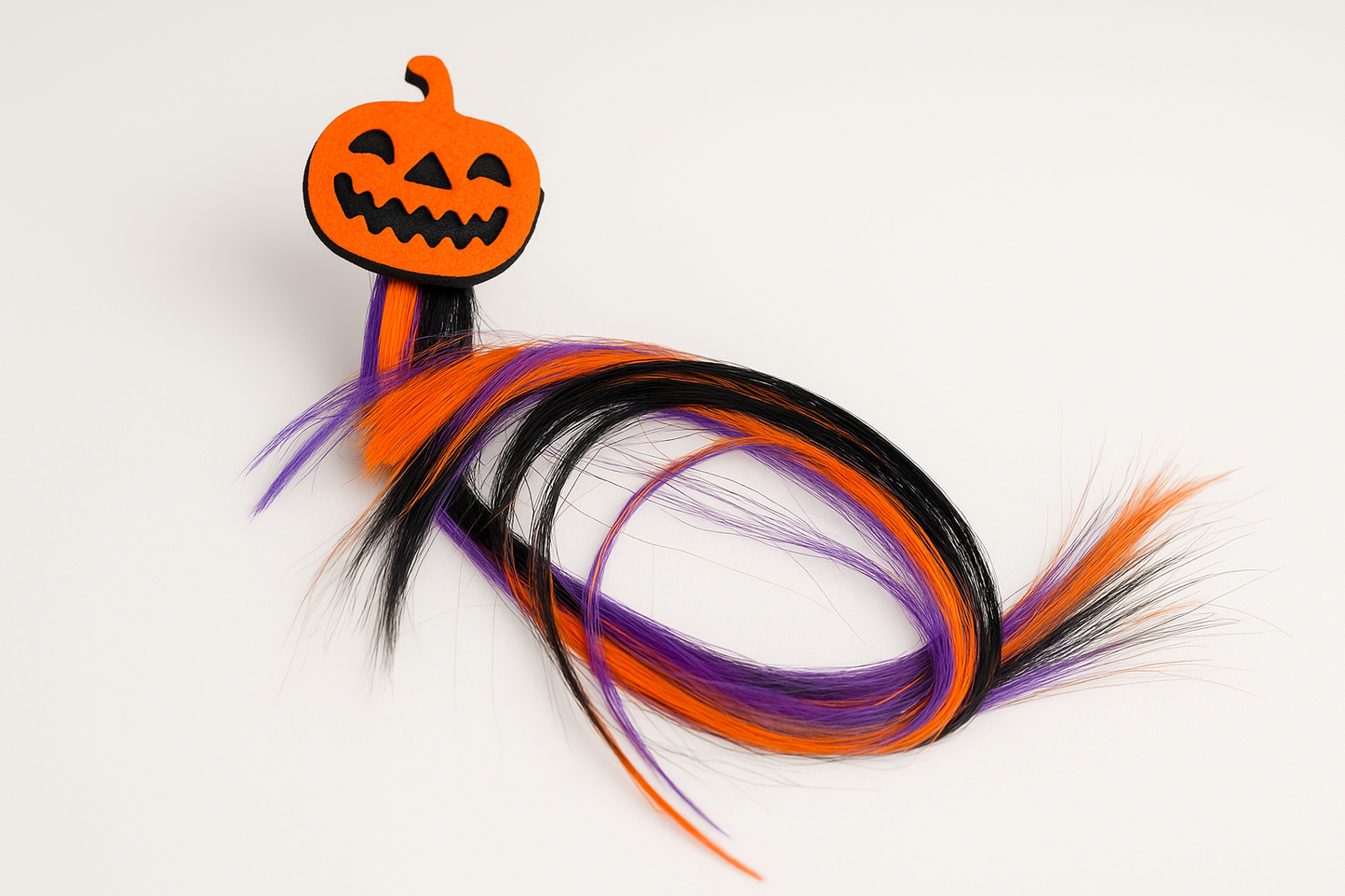 Spook Strands Halloween Clip-In Hair Extensions – Ghost, Bat, Cat & Pumpkin