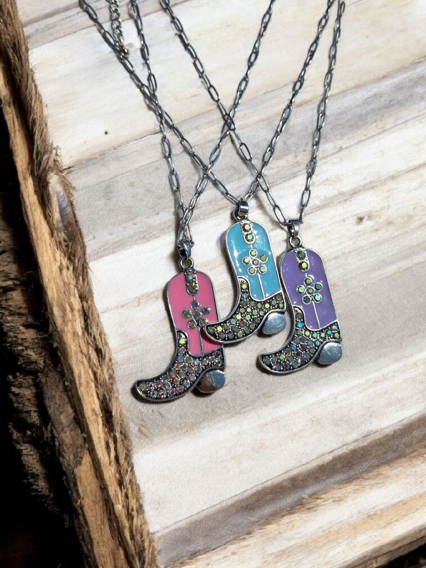 Boots and Bling A Cowgirl Thing Fashion Necklace
