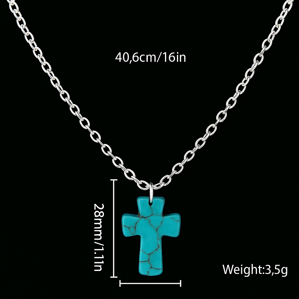 A Summertime Cross Dainty Necklace