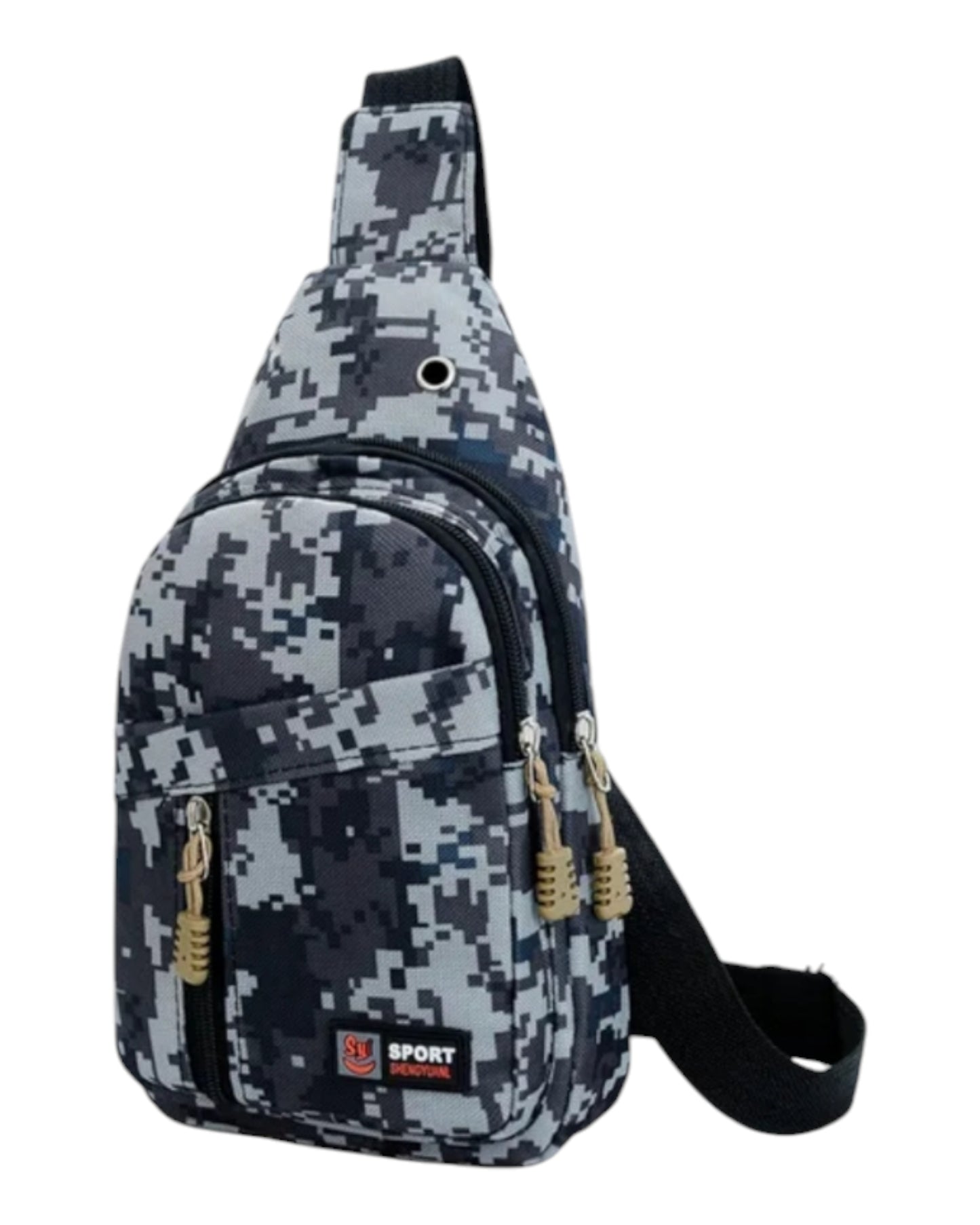 Digital Camo Sports One Should Sling Canvas Bag