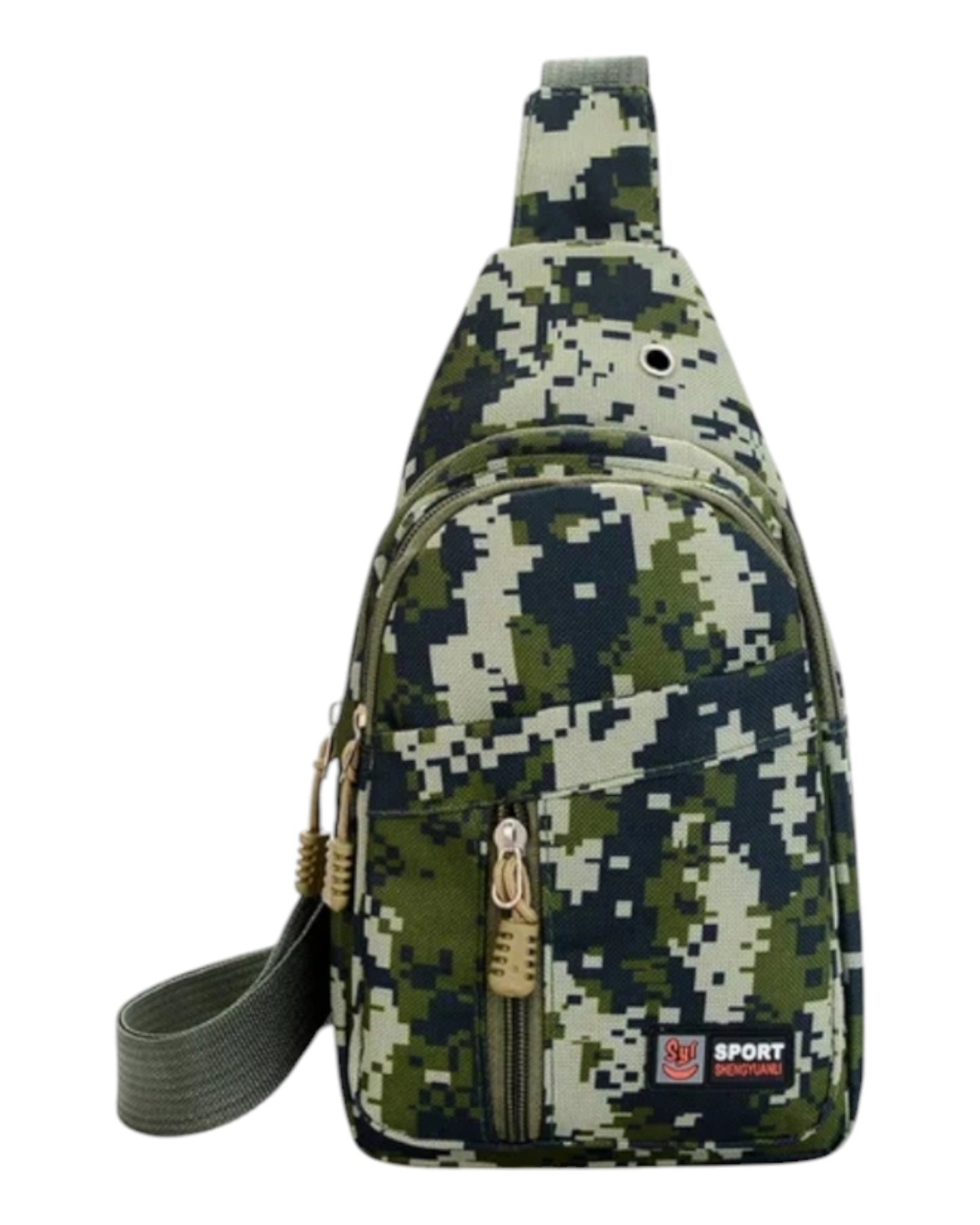 Digital Camo Sports One Should Sling Canvas Bag