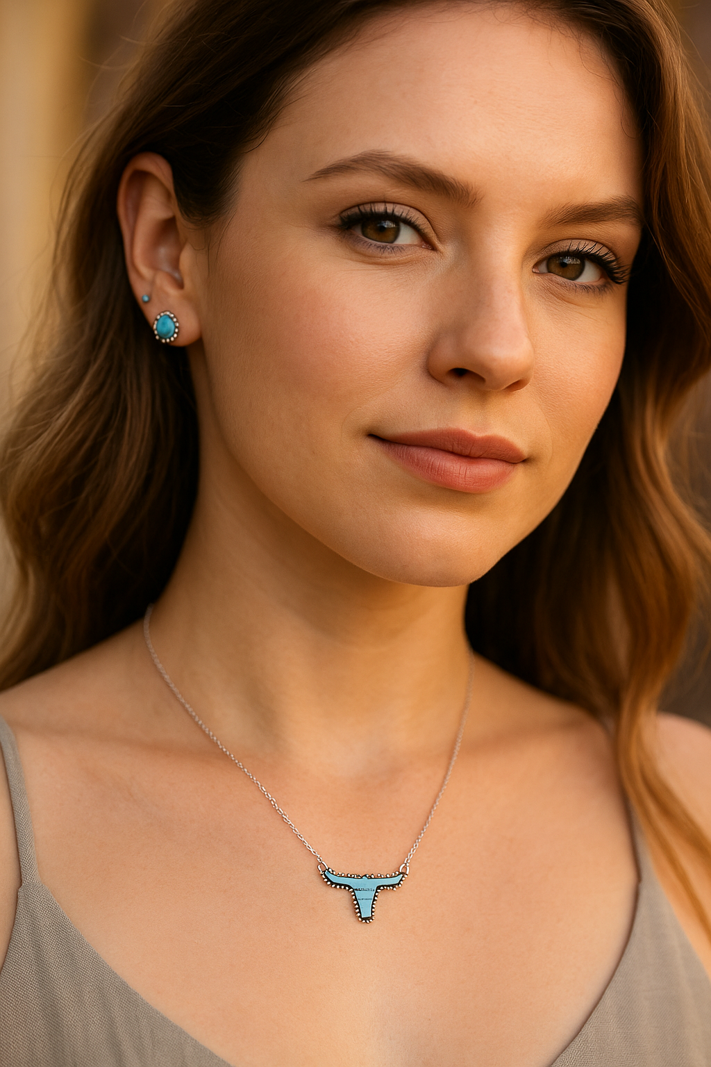 A Bit Dainty Steer Head Necklace