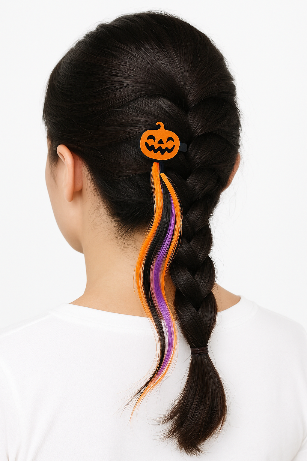 Spook Strands Halloween Clip-In Hair Extensions – Ghost, Bat, Cat & Pumpkin