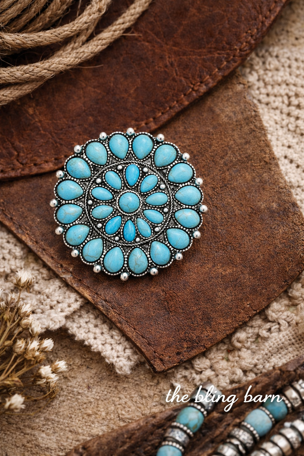 Turquoise Territory Cluster Ring