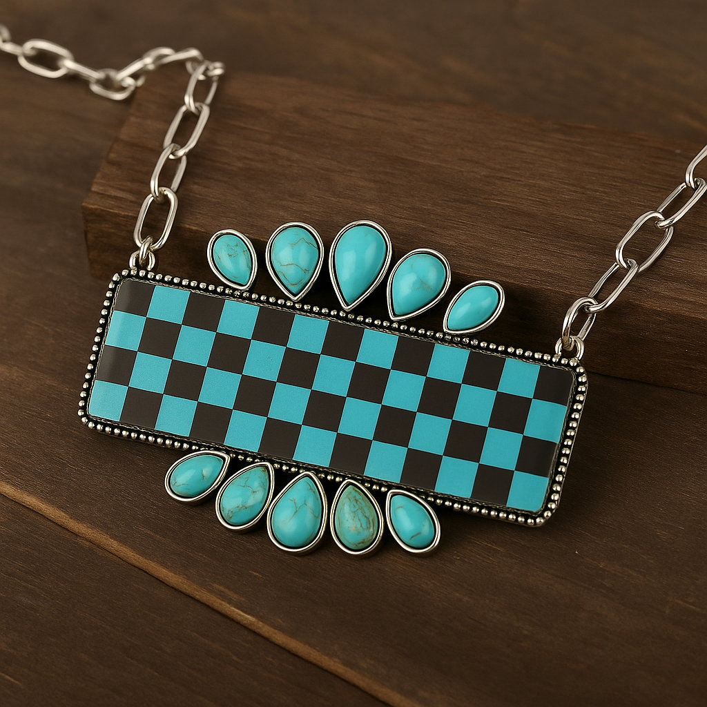 Winning The Big One Western Fashion Statement Necklace