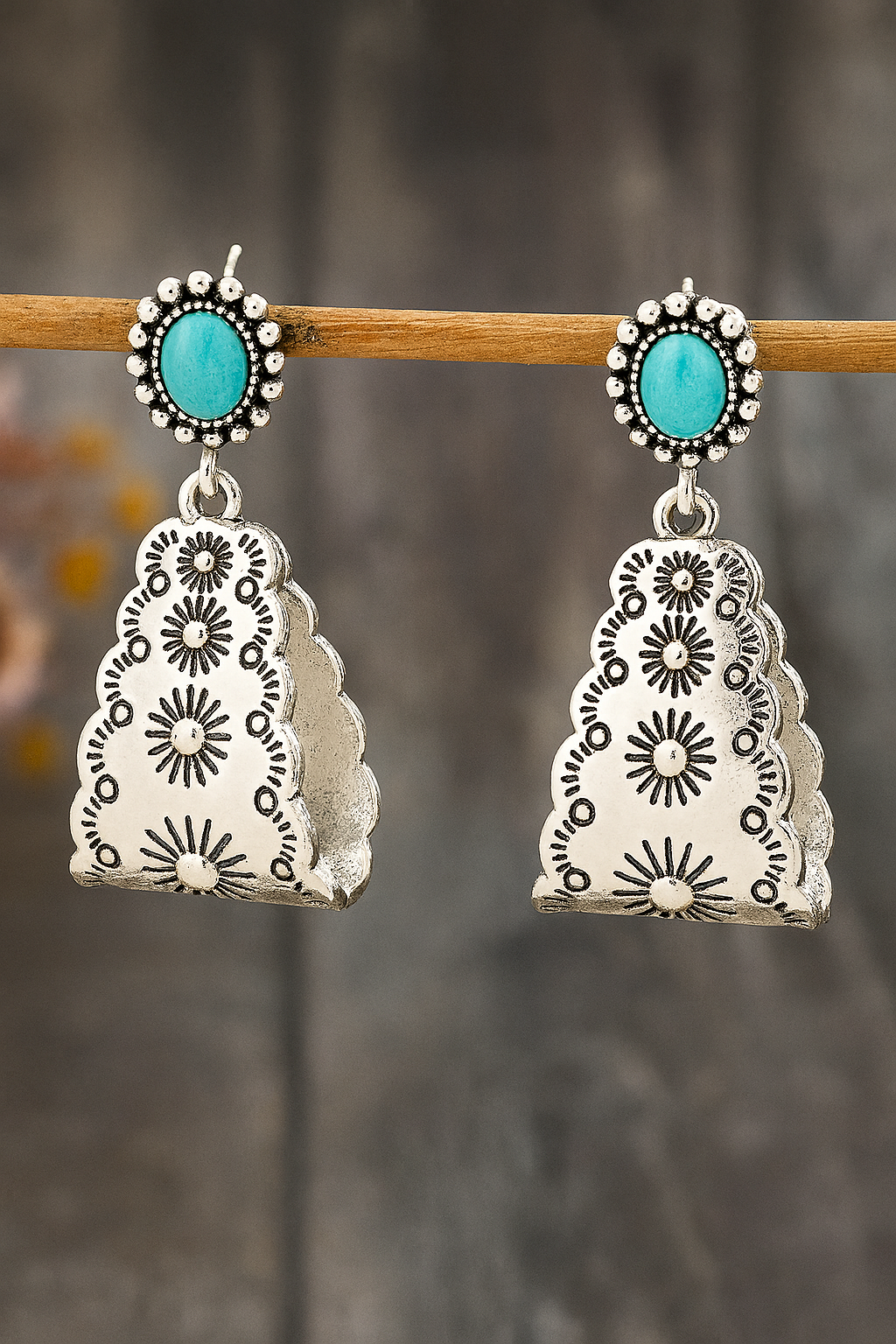 Posted Up Western Trendy Fashion Post Earrings