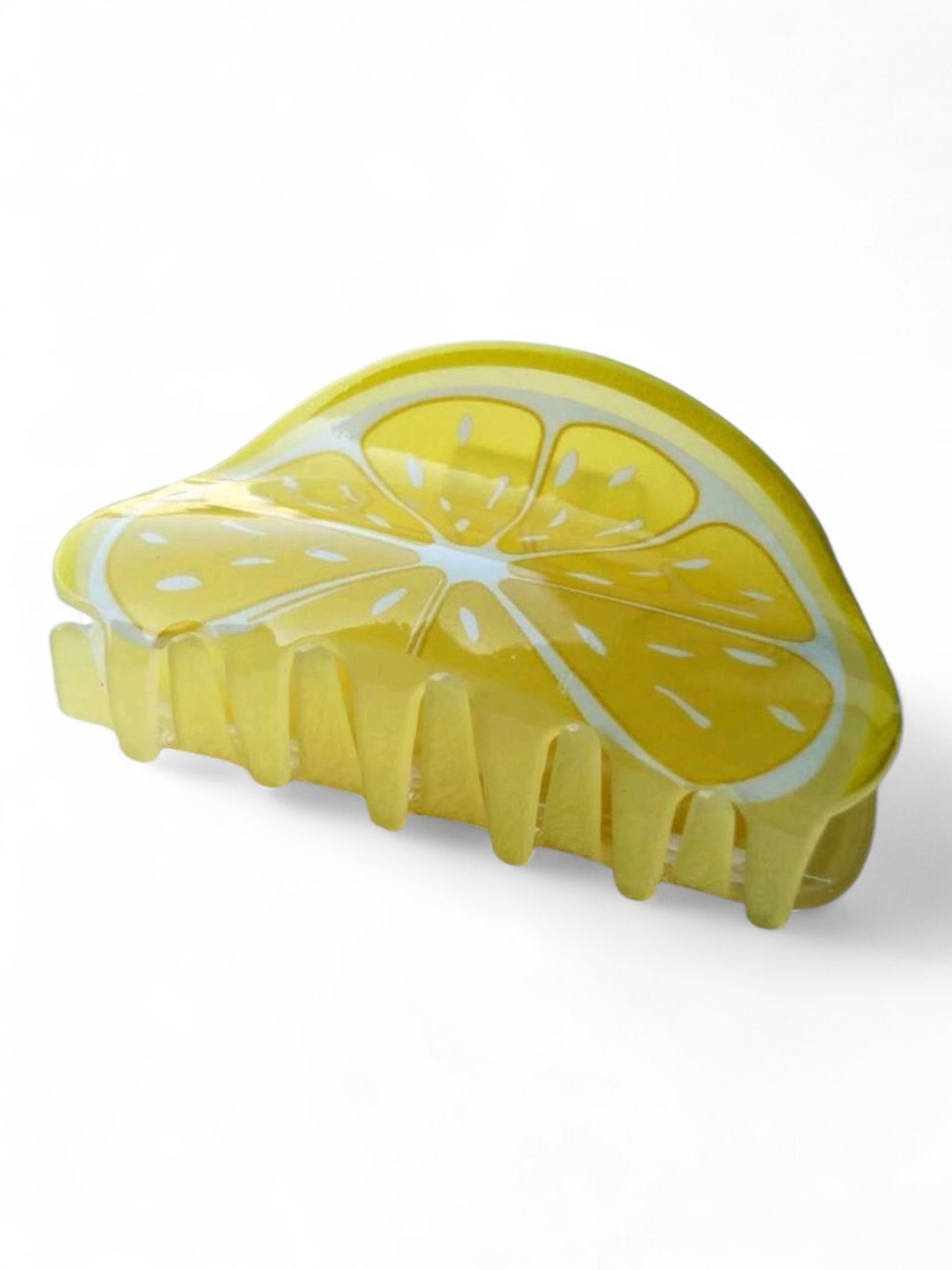 Zest On Life Lemon Hair Claw Clip - The Bling Barn western fashion jewelry