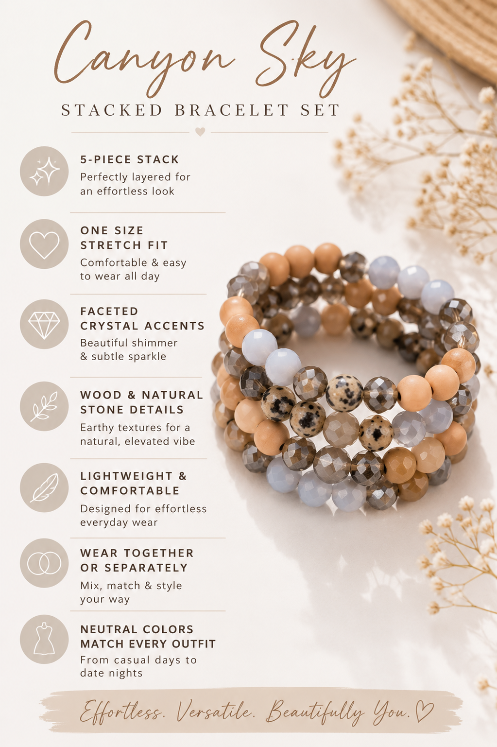 Canyon Sky Stacked Bracelet Set