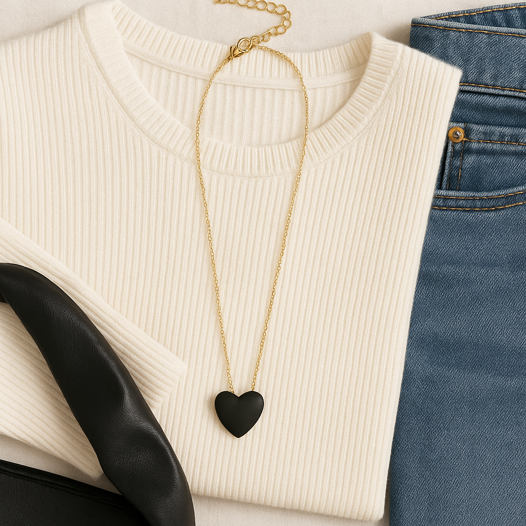 Midnight Heart Necklace