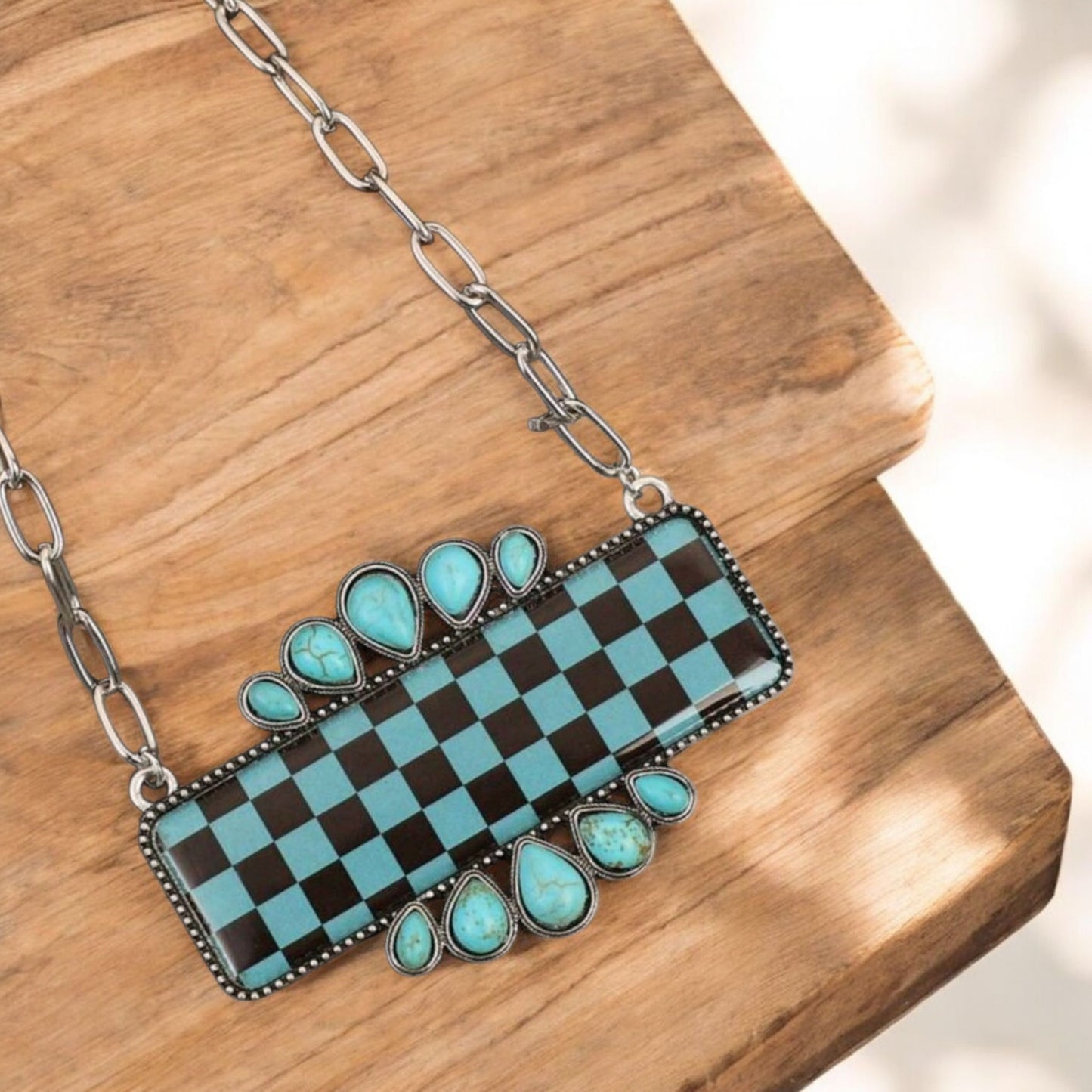 Winning The Big One Western Fashion Statement Necklace