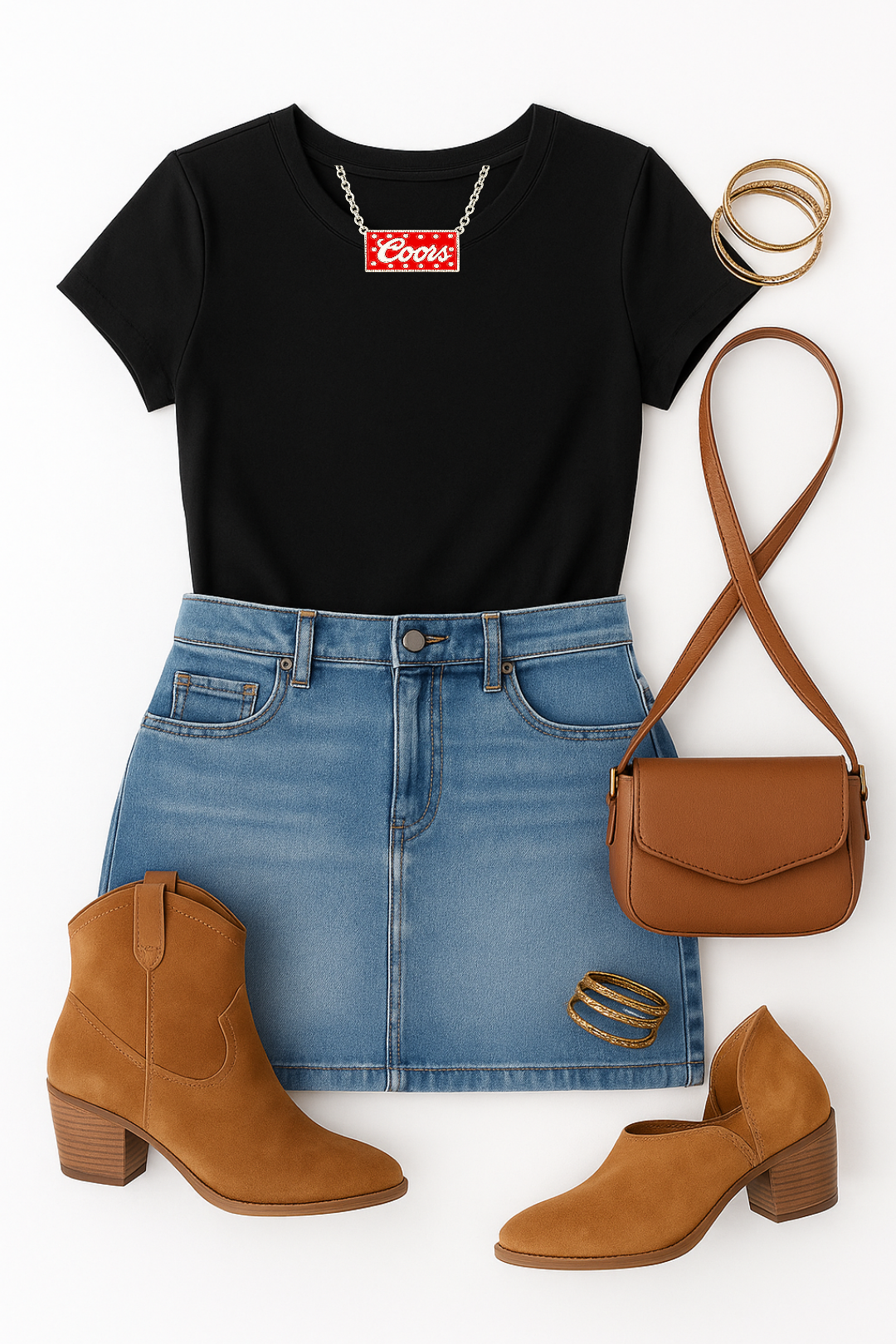 Summertime Western Rowdy Country Cowboy Necklace