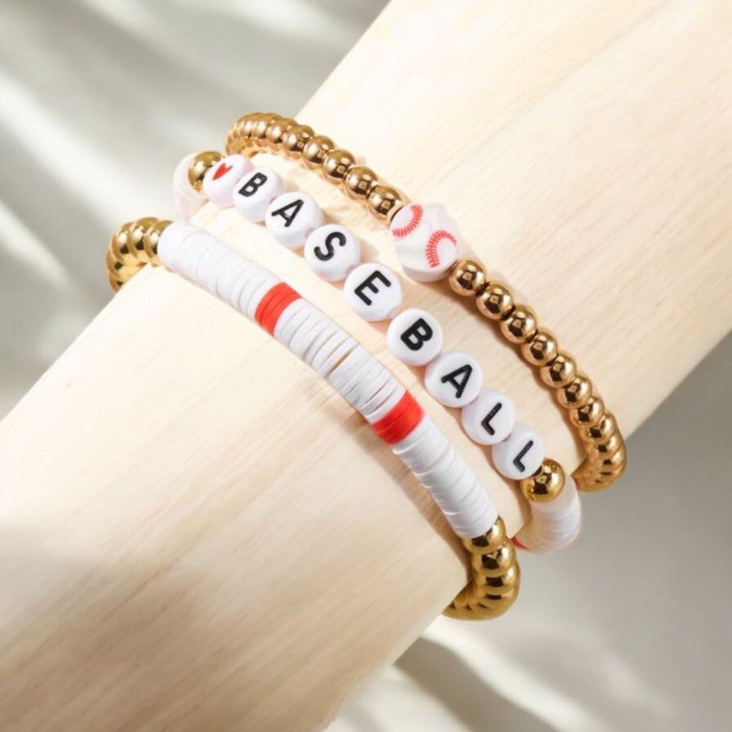 Let's Play Ball 3 Piece Stretch Bracelet Sets